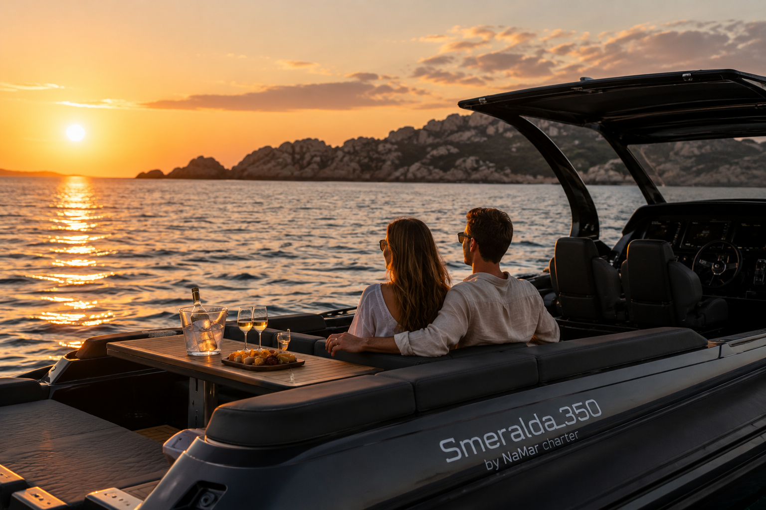 Coppia al Tramonto a bordo