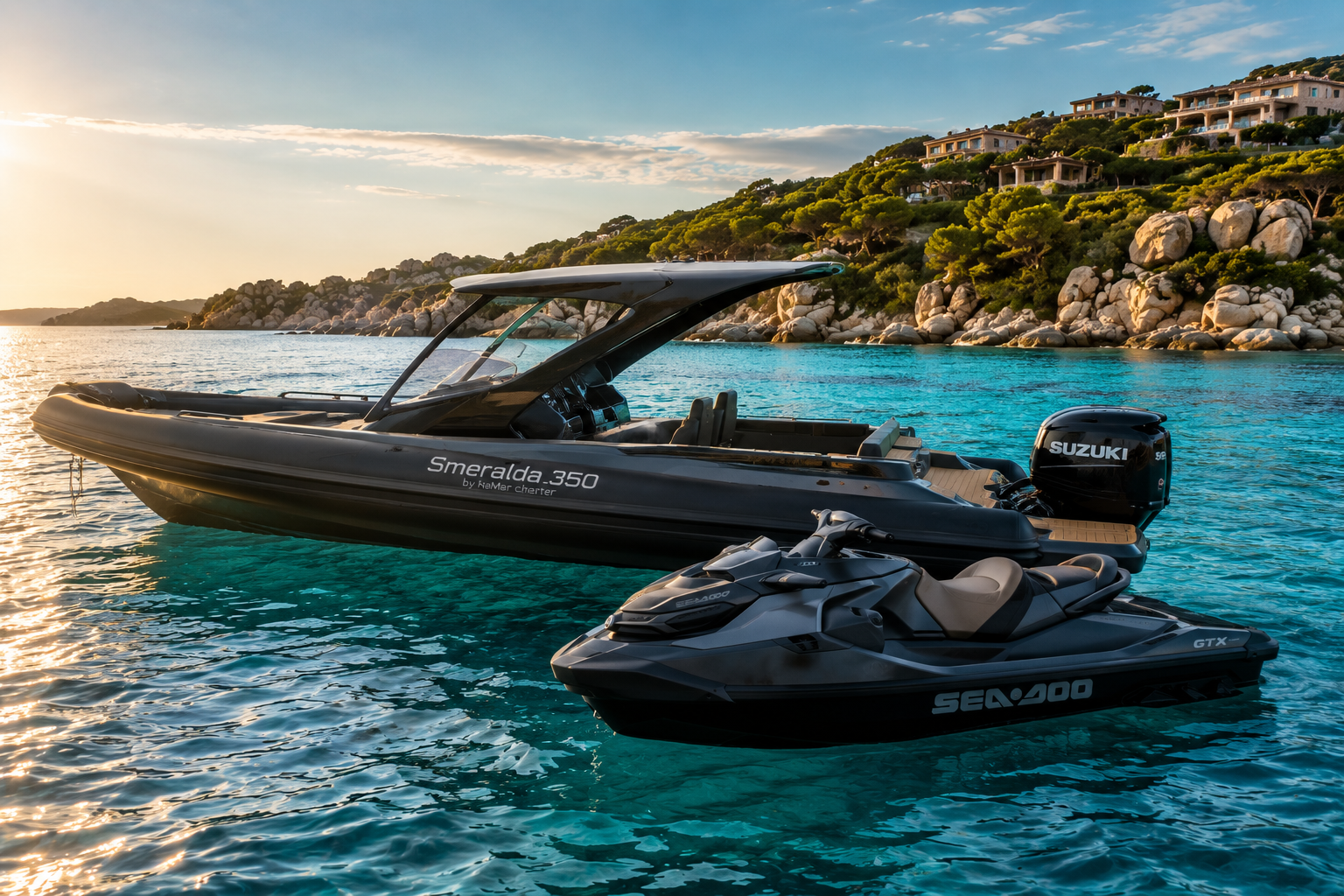 Smeralda 350 e SeaDoo